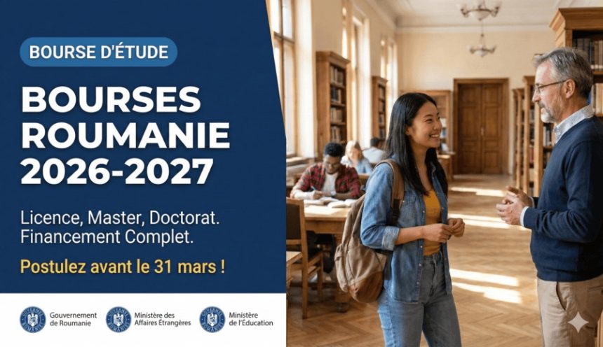 Bourses d'études du gouvernement roumain 2026